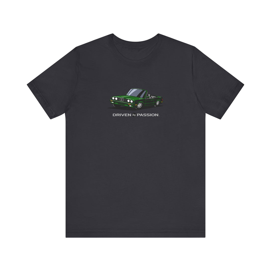 Dark Green over Gray E30 Convertible T-Shirt (1988-1994)