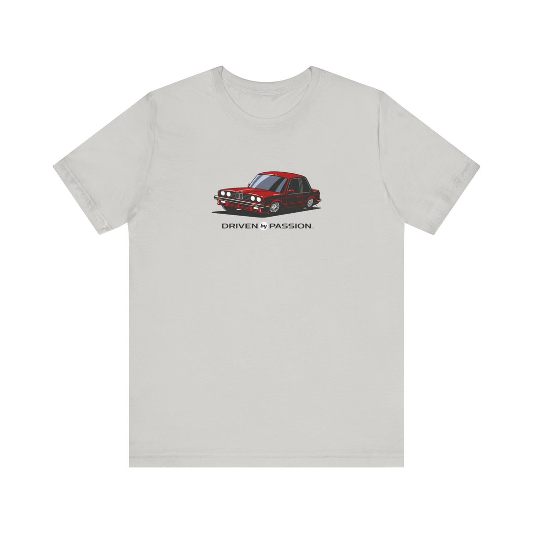 Dark Red E30 Sport Coupe T-Shirt (1987)