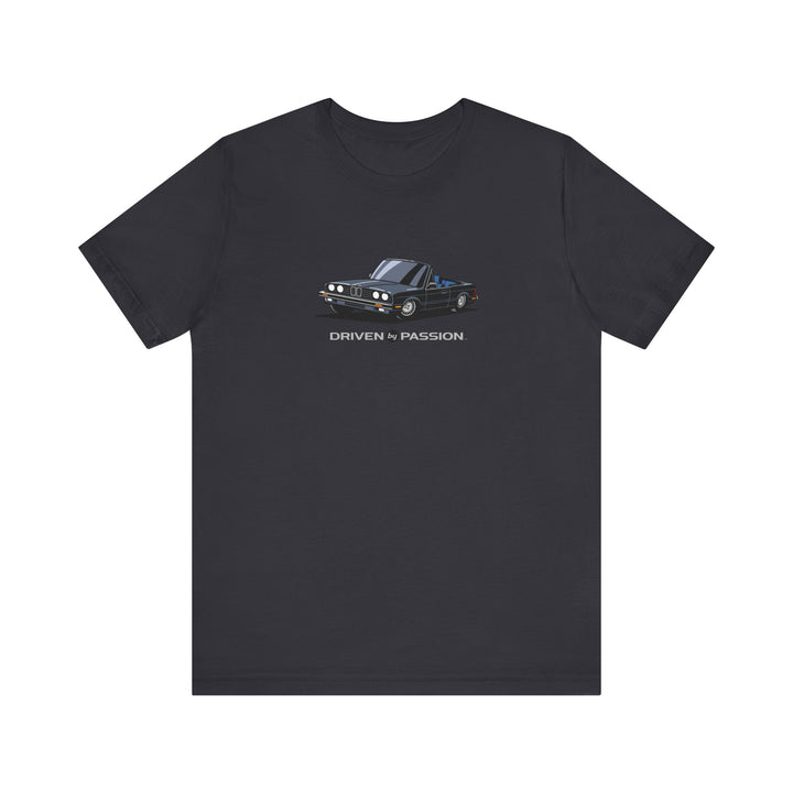 Dark Silver over Blue E30 Convertible T-Shirt (1982-1987)