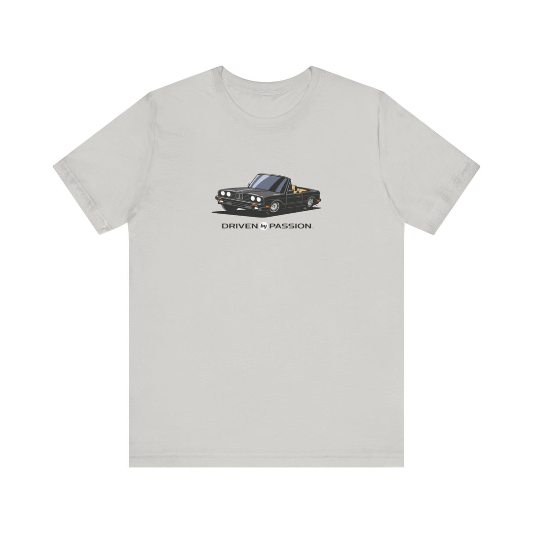 Dark Gray over Tan E30 Convertible T-Shirt (1988-1994)