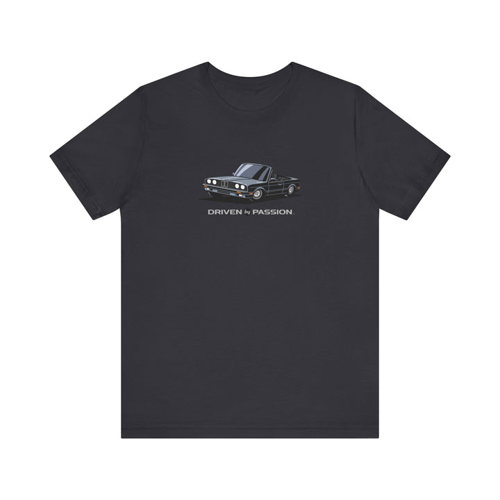 Medium Silver over Black E30 Convertible T-Shirt (1988-1994)