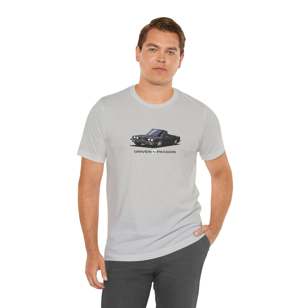 Dark Gray over Black E30 Convertible T-Shirt (1982-1987)