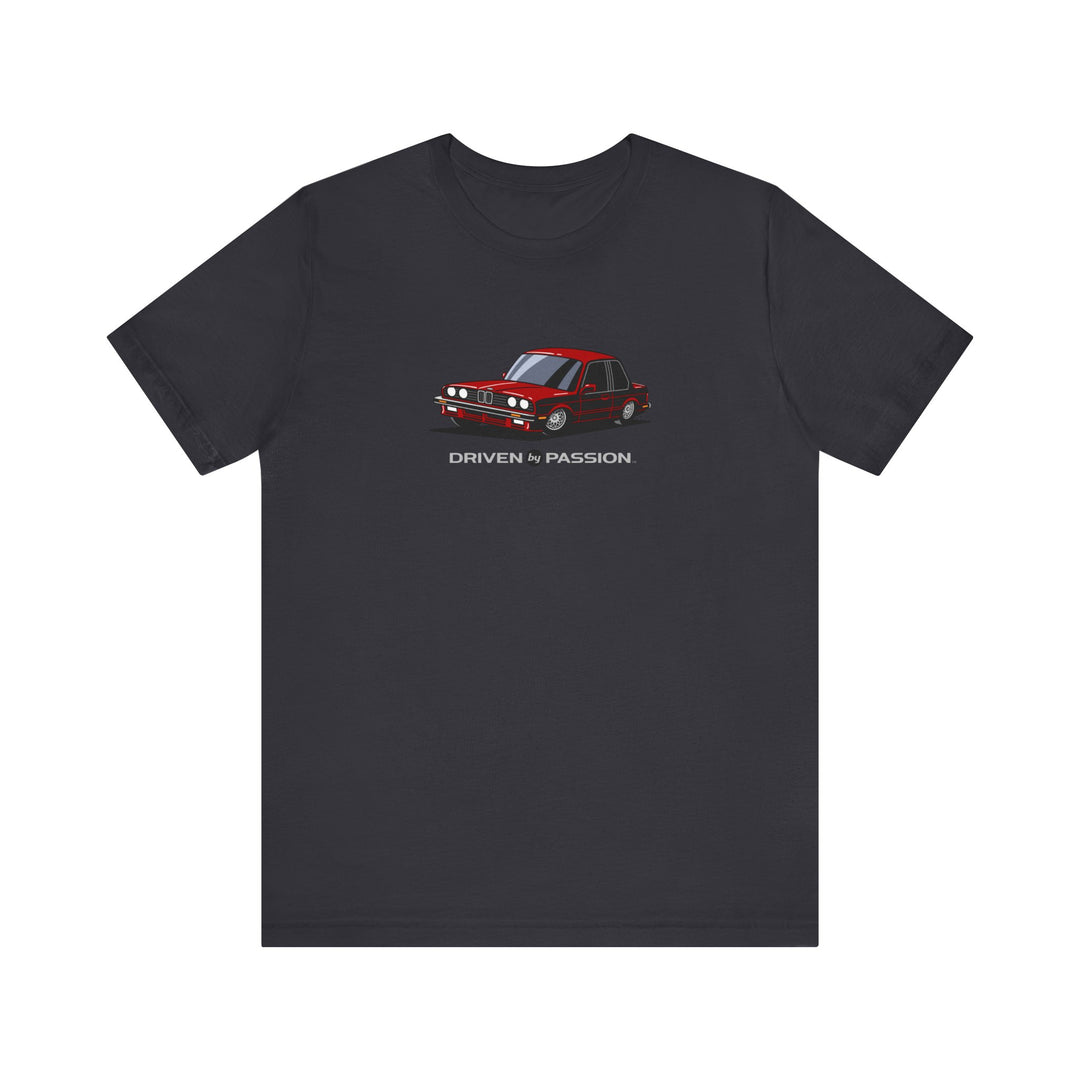 Dark Red E30 Sport Coupe T-Shirt (1987)