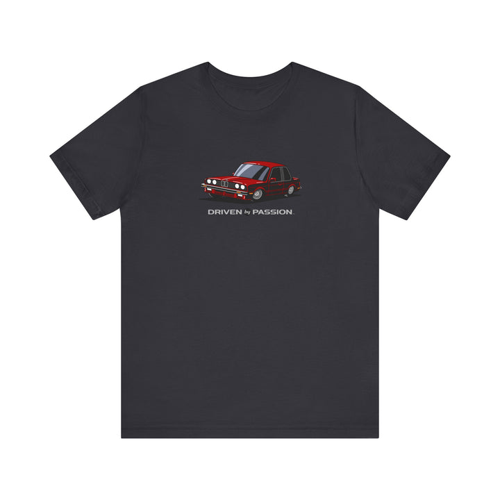 Dark Red E30 Sport Coupe T-Shirt (1987)