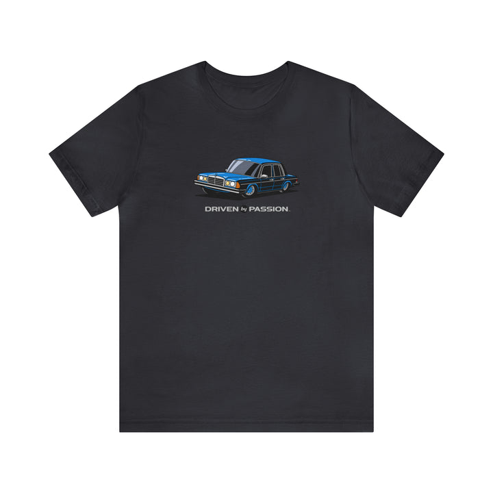 Blue W123 Sedan (Hubcap Wheels) T-Shirt