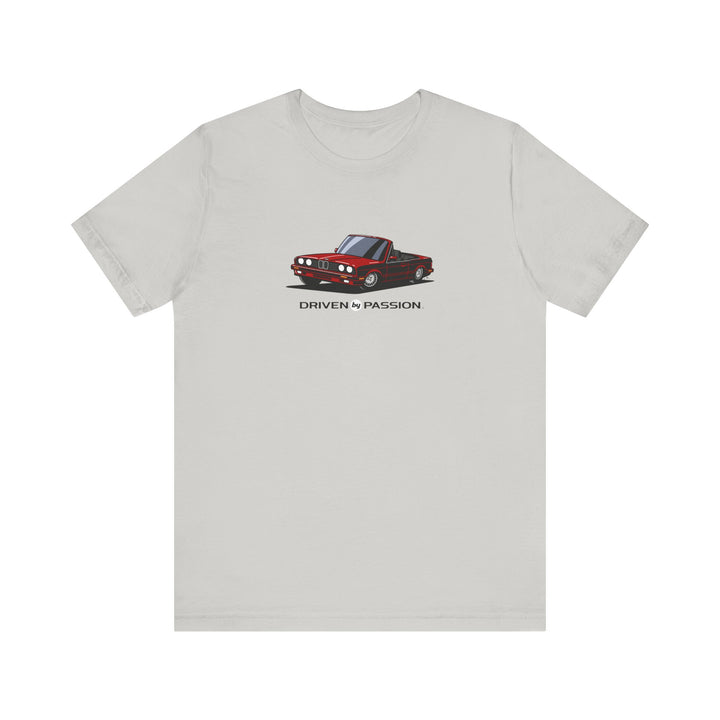 Dark Red over Black E30 Convertible T-Shirt (1988-1994)