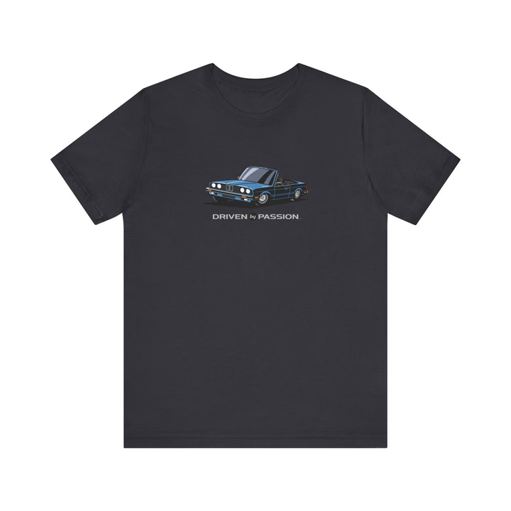 Silver-Blue over Black E30 Convertible T-Shirt (1982-1987)