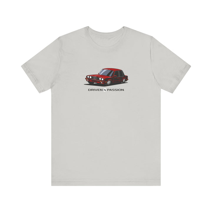 Dark Red E30 Sedan T-Shirt (1988-1994)
