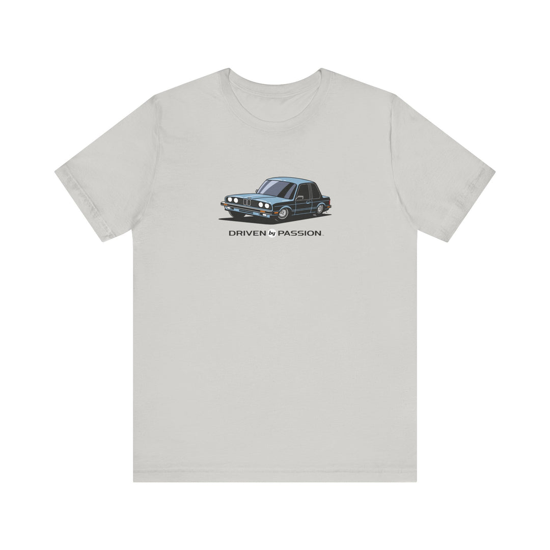 Light Silver-Blue E30 Coupe T-Shirt (1982-1987)