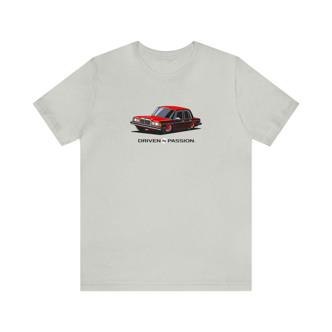 Red W123 Sedan (Hubcap Wheels) T-Shirt