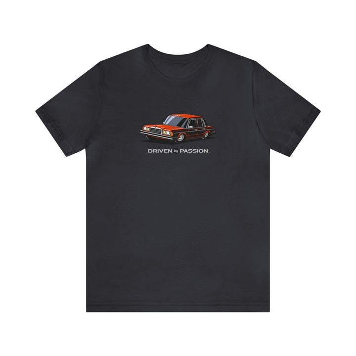 Red-Orange W123 Sedan (Bundt Wheels) T-Shirt