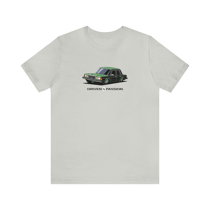 Silver-Green W123 Sedan (Hubcap Wheels) T-Shirt