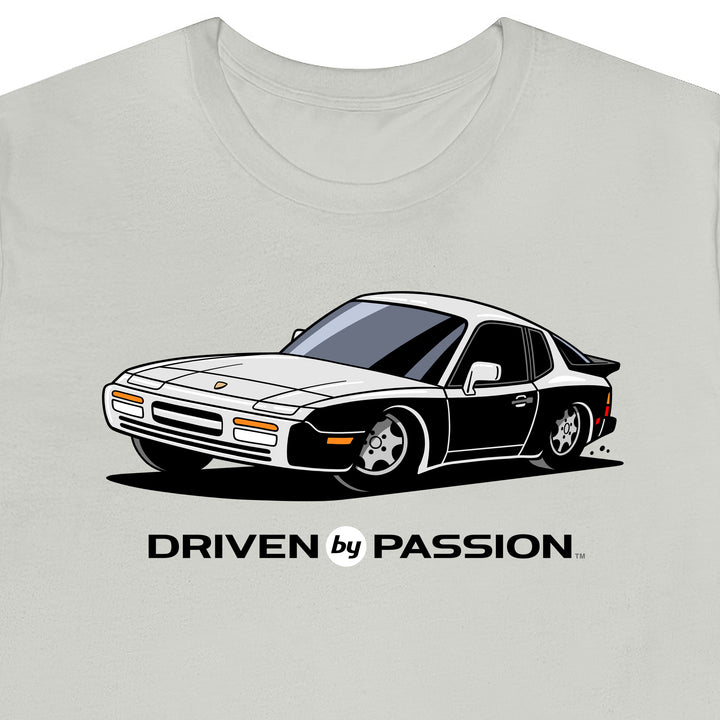 White Nine-Four-Four Turbo (Design 90 Wheels) T-Shirt