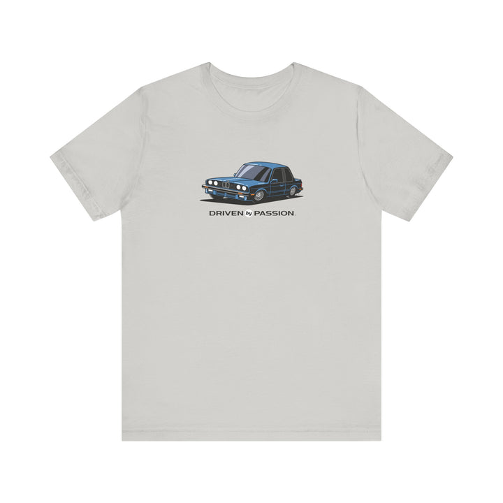Silver-Blue E30 Sport Coupe T-Shirt (1987)