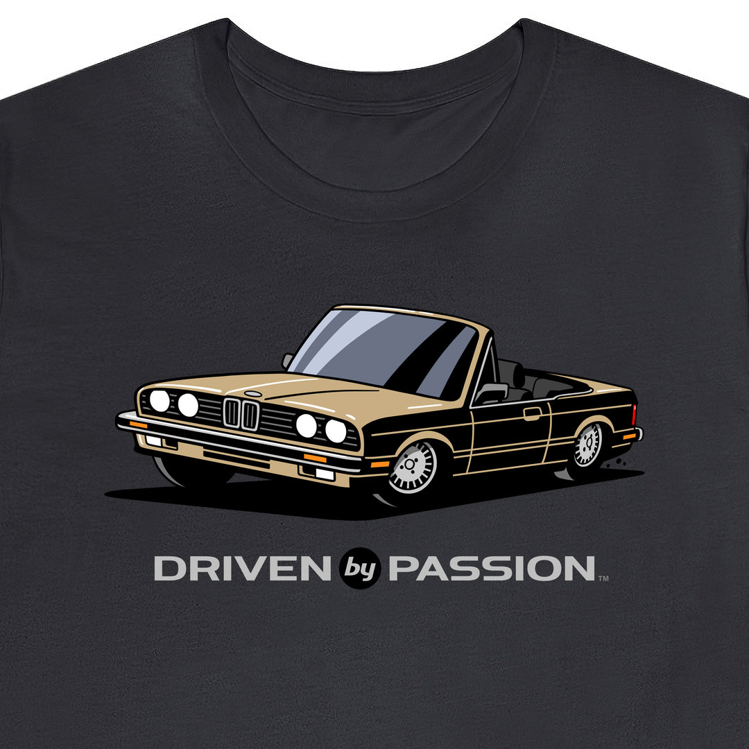 Beige over Black E30 Convertible T-Shirt (1982-1987)