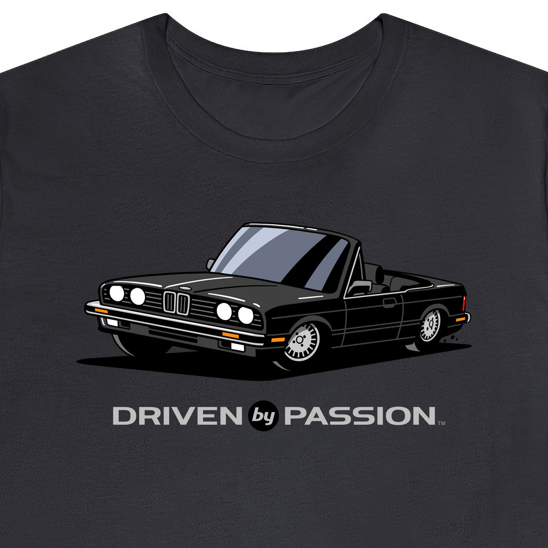 Black over Black E30 Convertible T-Shirt (1982-1987)