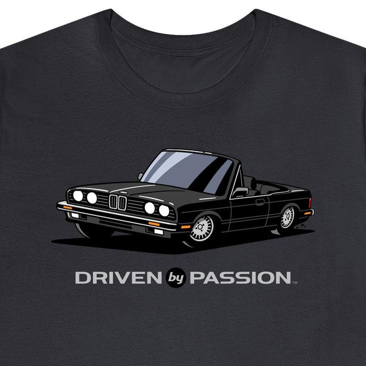 Black over Black E30 Convertible T-Shirt (1982-1987)