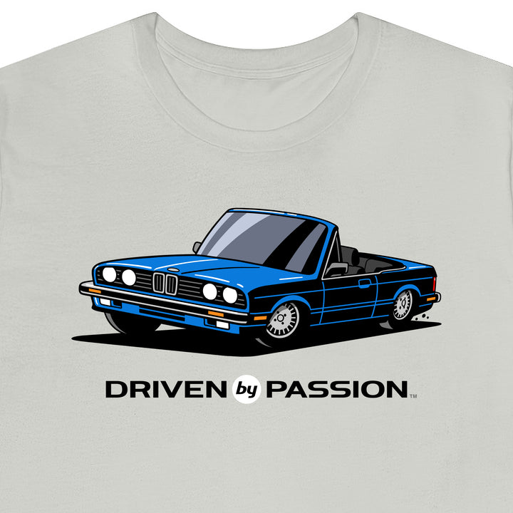 Blue over Black E30 Convertible T-Shirt (1982-1987)