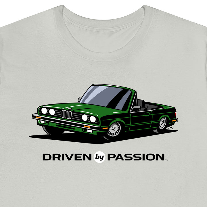 Dark Green over Black E30 Convertible T-Shirt (1982-1987)