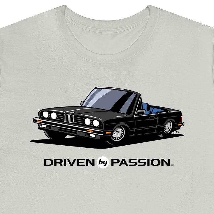 Black over Blue E30 Convertible T-Shirt (1982-1987)