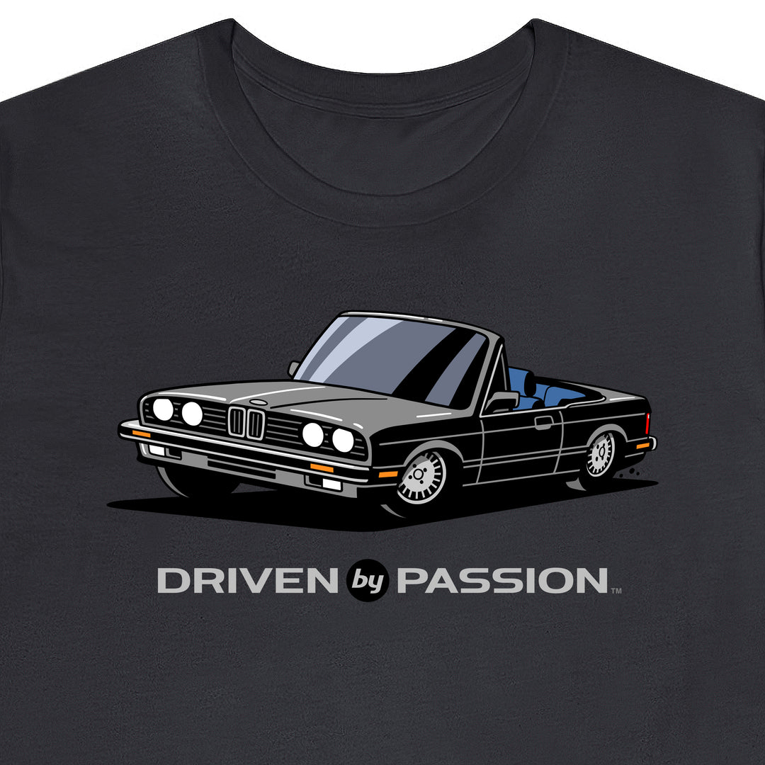 Gray over Blue E30 Convertible T-Shirt (1982-1987)