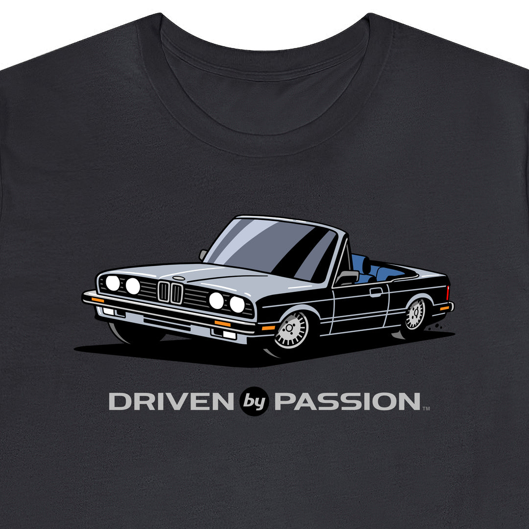 Silver over Blue E30 Convertible T-Shirt (1982-1987)