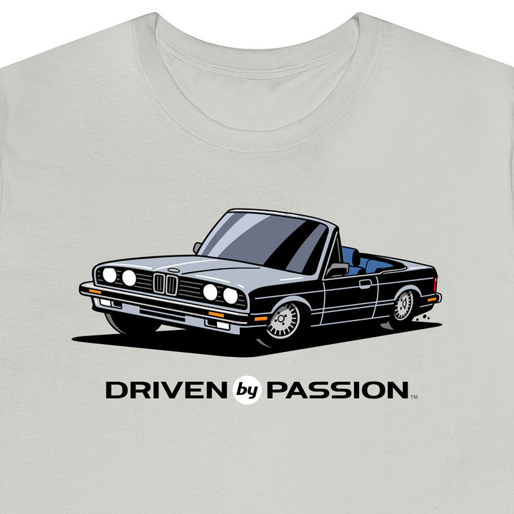 Silver over Blue E30 Convertible T-Shirt (1982-1987)