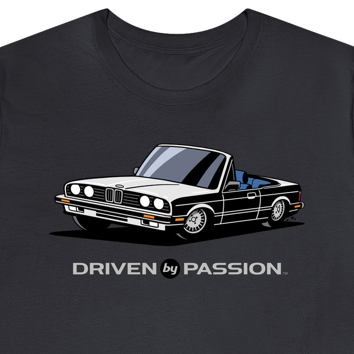 White over Blue E30 Convertible T-Shirt (1982-1987)