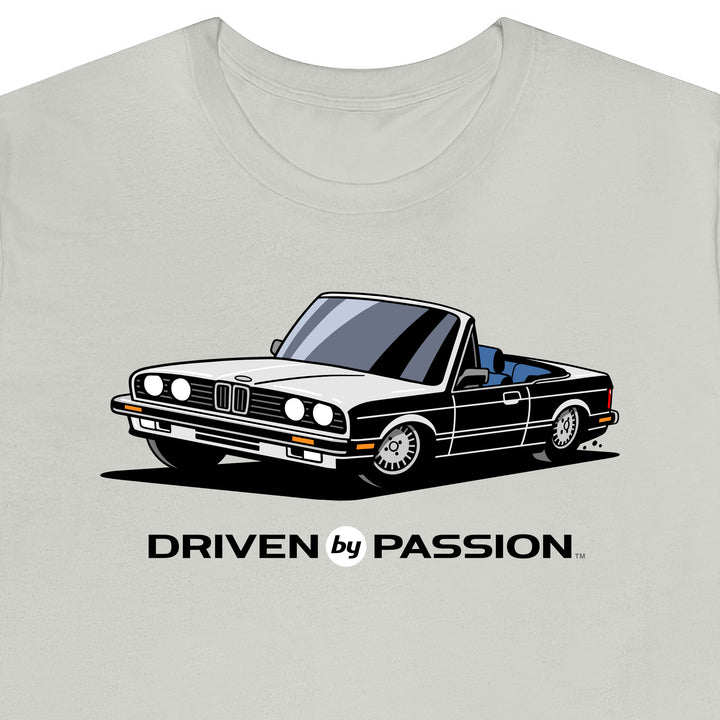 White over Blue E30 Convertible T-Shirt (1982-1987)