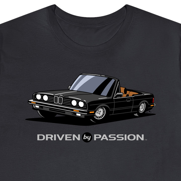 Black over Brown E30 Convertible T-Shirt (1982-1987)