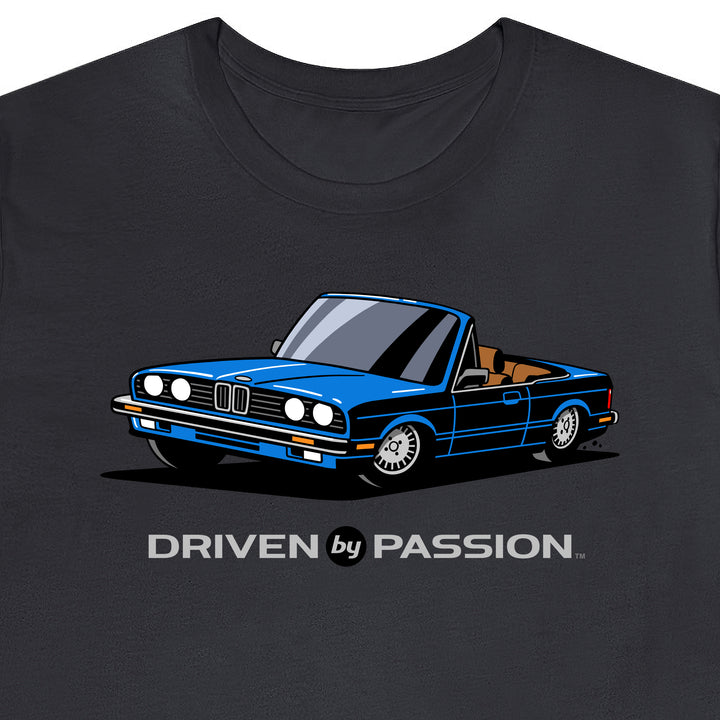 Blue over Brown E30 Convertible T-Shirt (1982-1987)