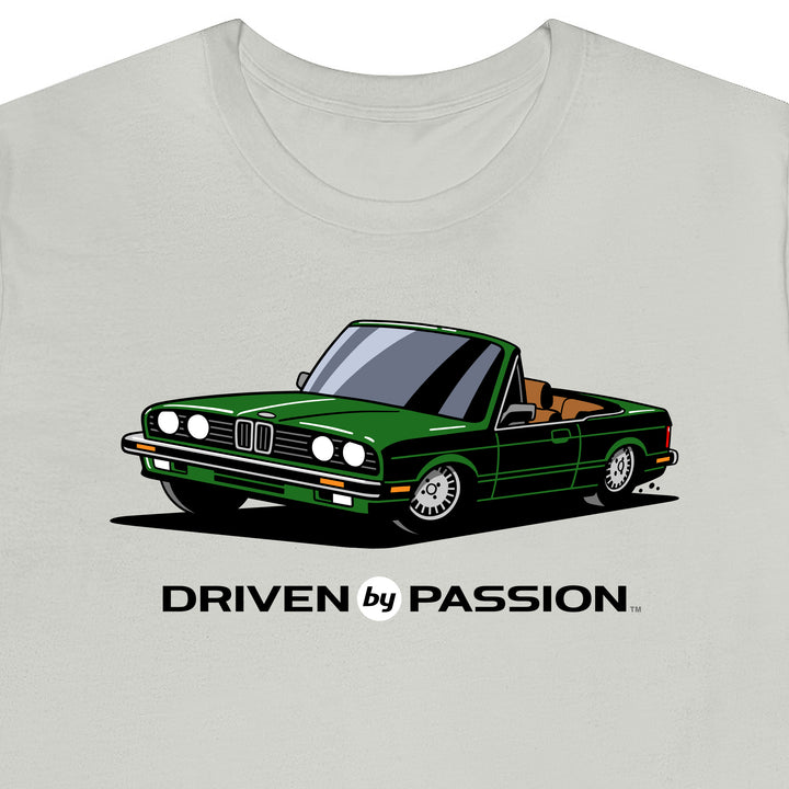 Dark Green over Brown E30 Convertible T-Shirt (1982-1987)