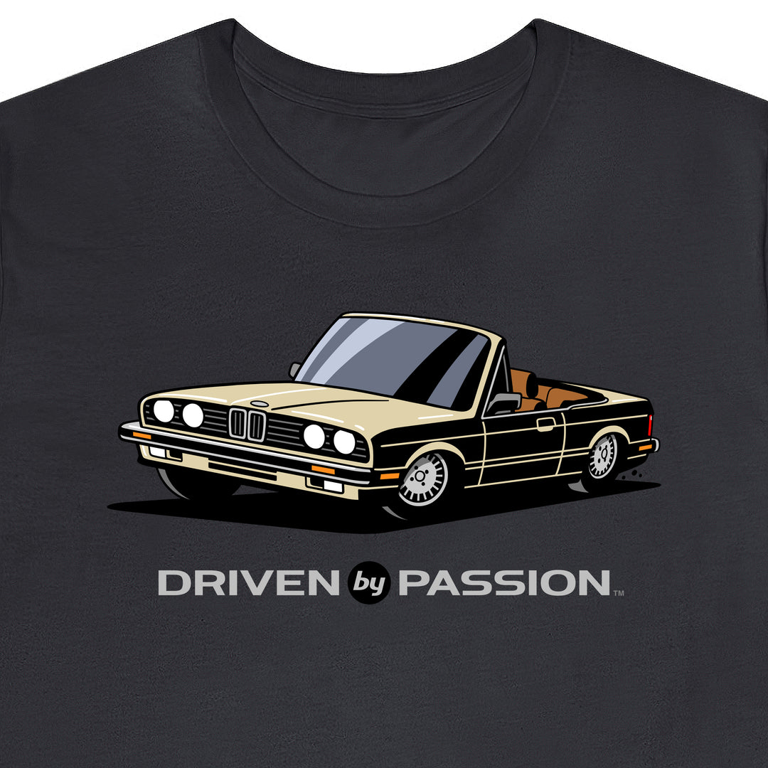 Light Beige over Brown E30 Convertible T-Shirt (1982-1987)