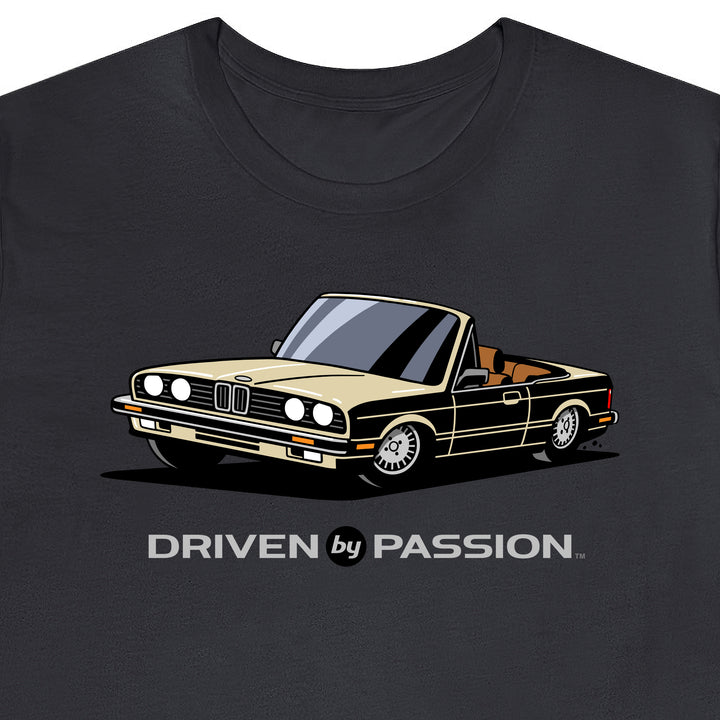 Light Beige over Brown E30 Convertible T-Shirt (1982-1987)