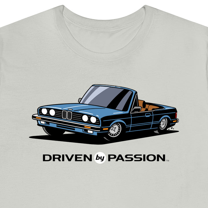 Silver-Blue over Brown E30 Convertible T-Shirt (1982-1987)