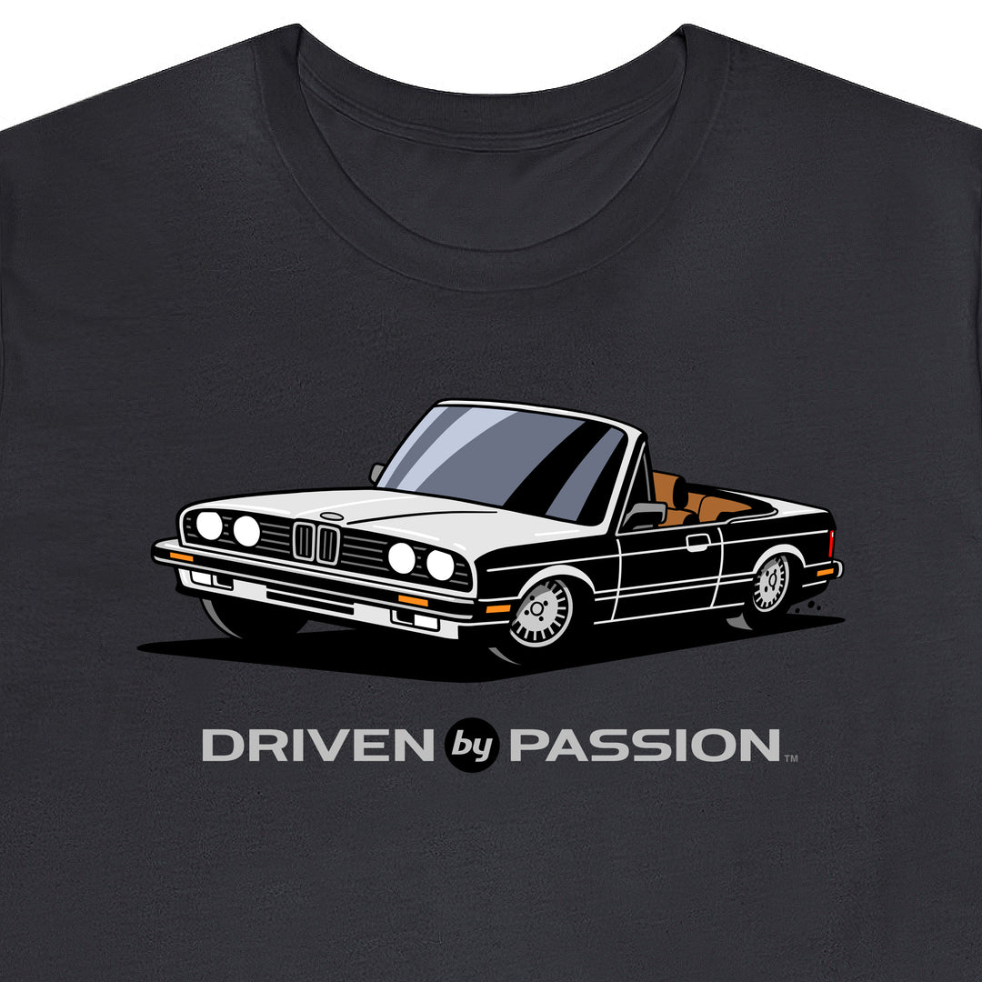 White over Brown E30 Convertible T-Shirt (1982-1987)