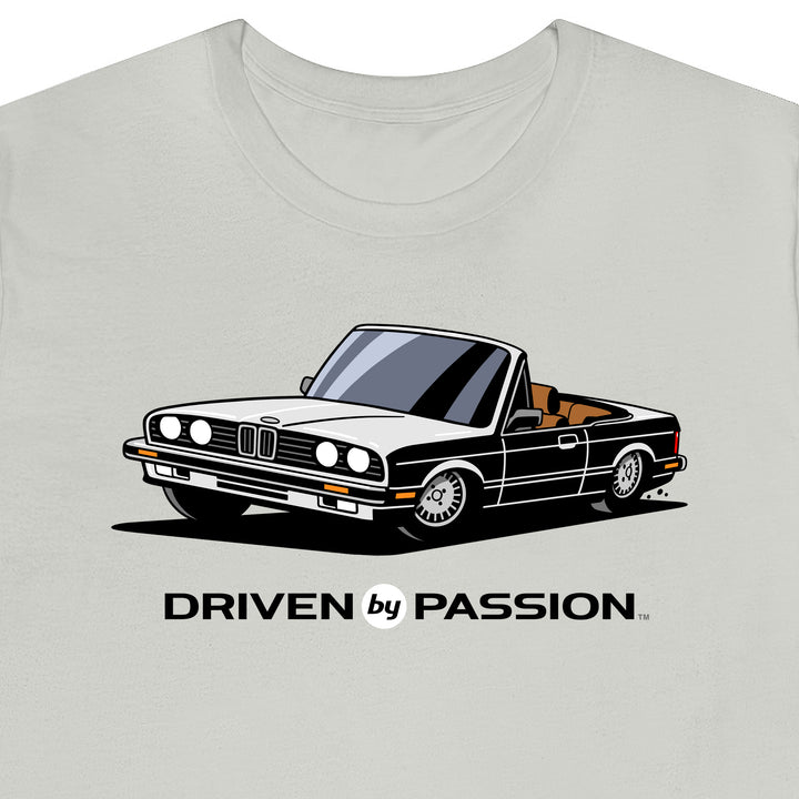 White over Brown E30 Convertible T-Shirt (1982-1987)