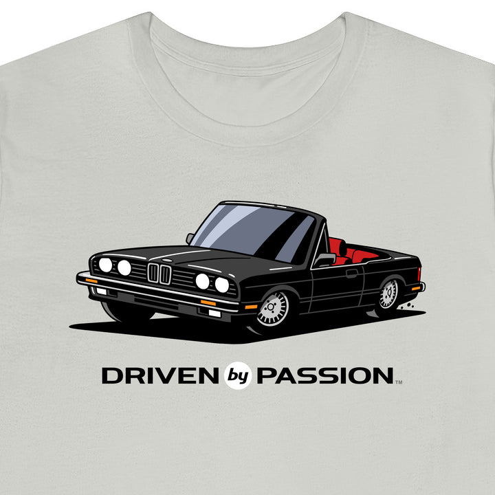 Black over Red E30 Convertible T-Shirt (1982-1987)