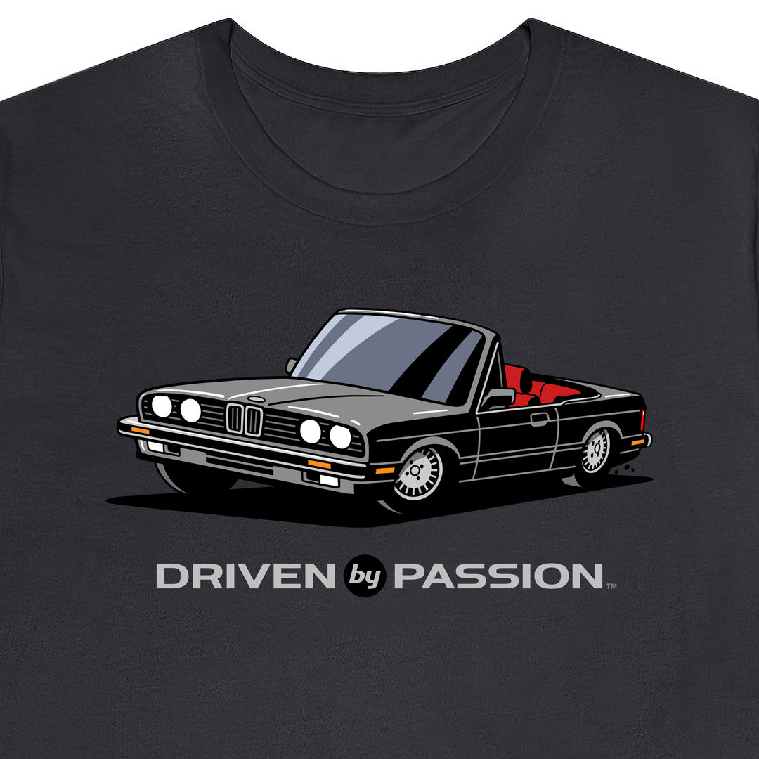 Gray over Red E30 Convertible T-Shirt (1982-1987)