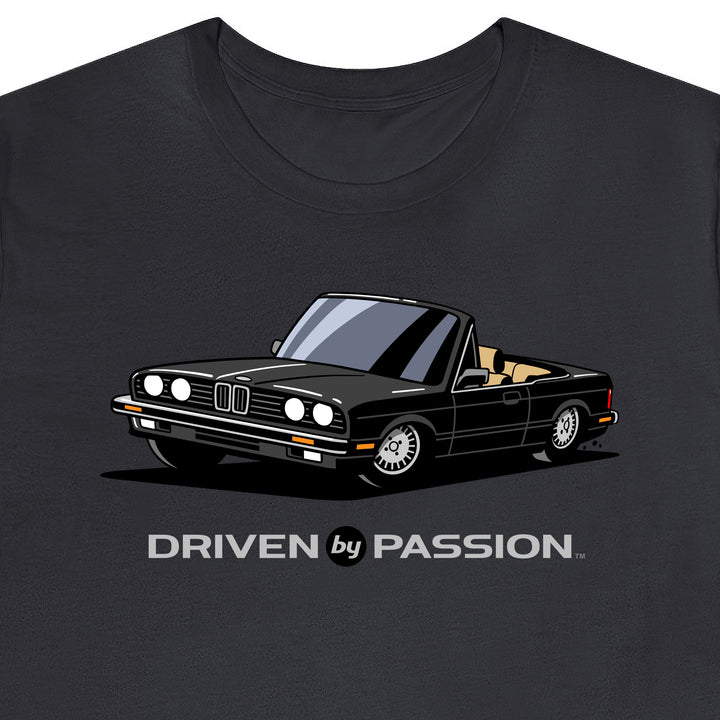 Black over Tan E30 Convertible T-Shirt (1982-1987)