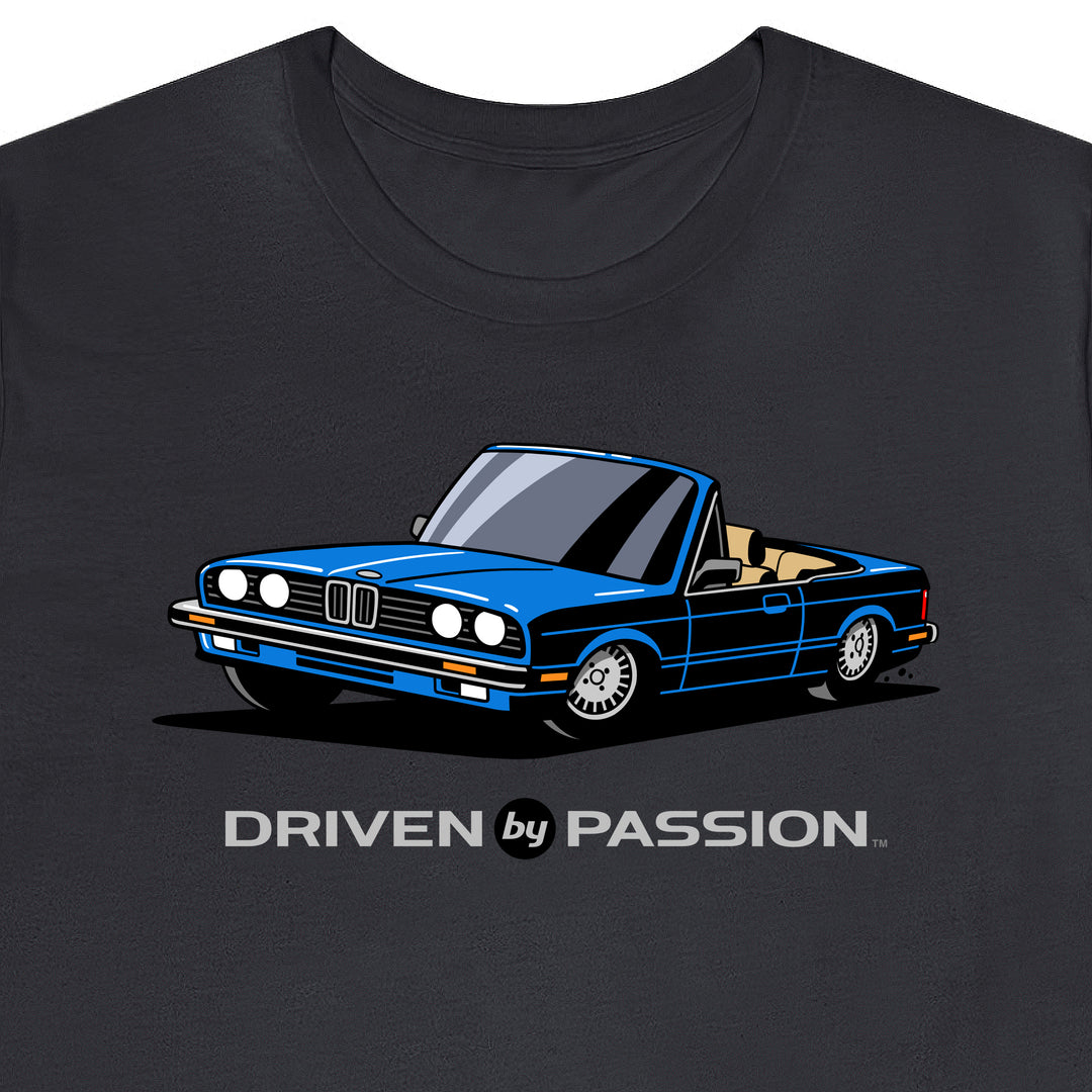 Blue over Tan E30 Convertible T-Shirt (1982-1987)