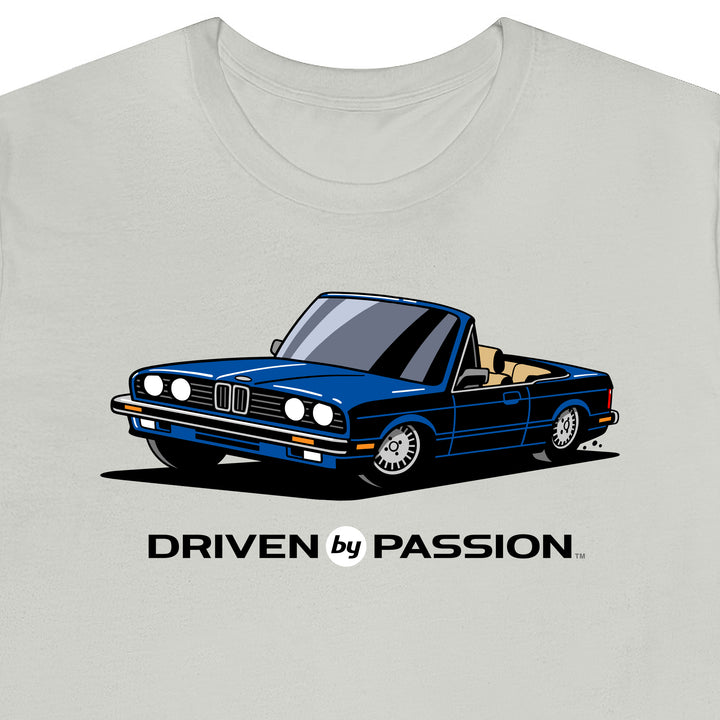Dark Blue over Tan E30 Convertible T-Shirt (1982-1987)