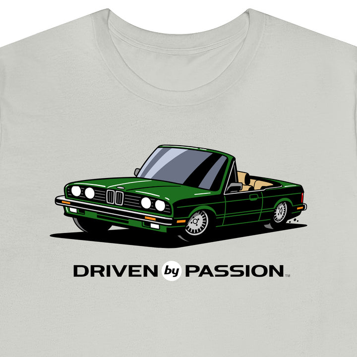 Dark Green over Tan E30 Convertible T-Shirt (1982-1987)