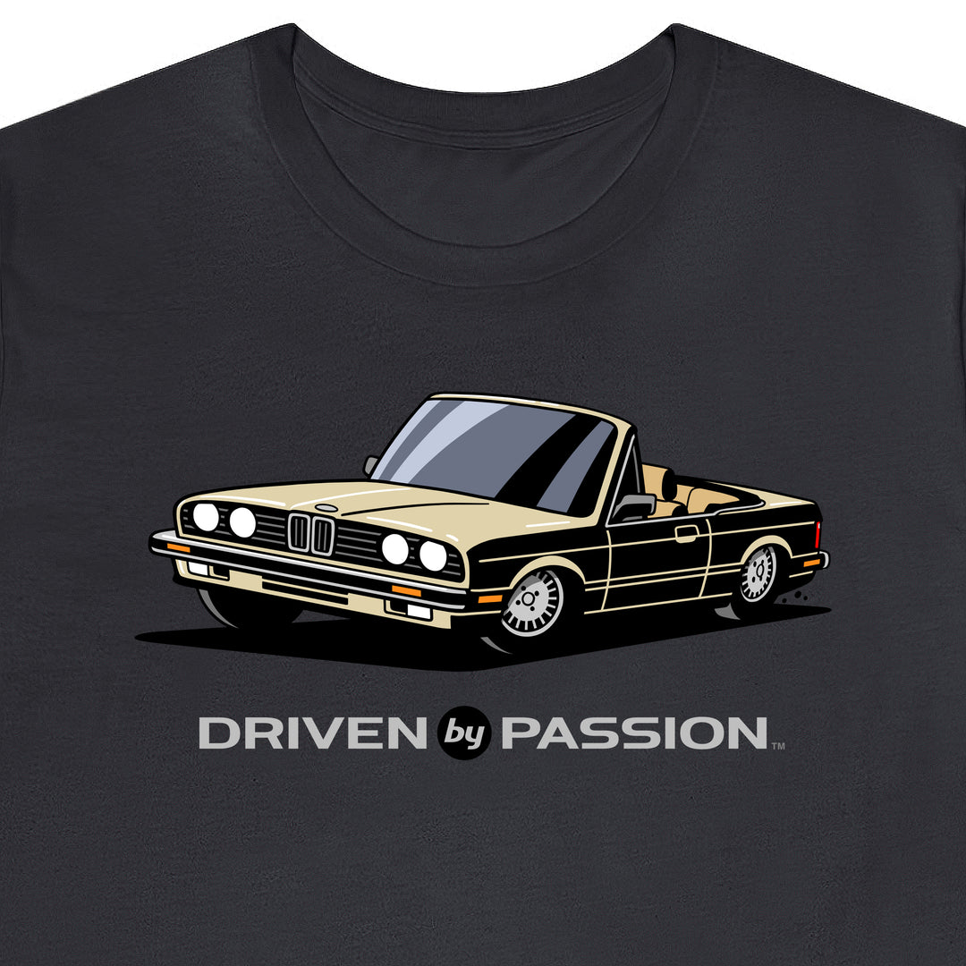 Light Beige over Tan E30 Convertible T-Shirt (1982-1987)