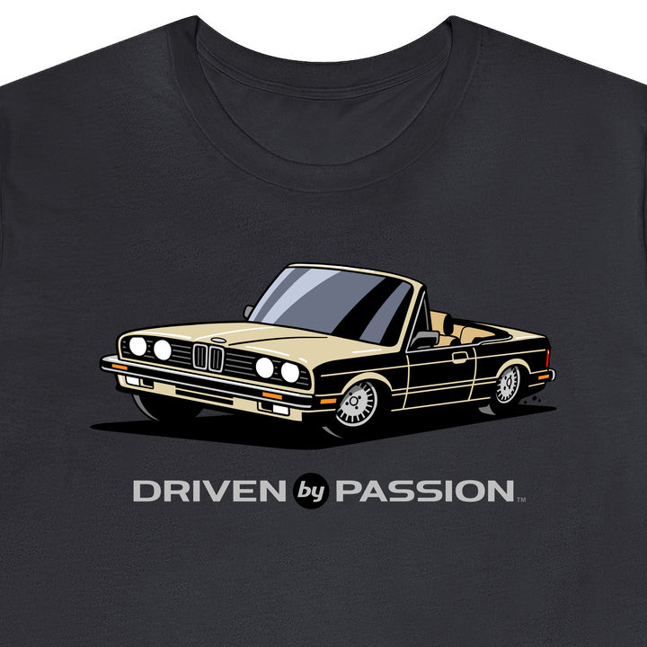 Light Beige over Tan E30 Convertible T-Shirt (1982-1987)