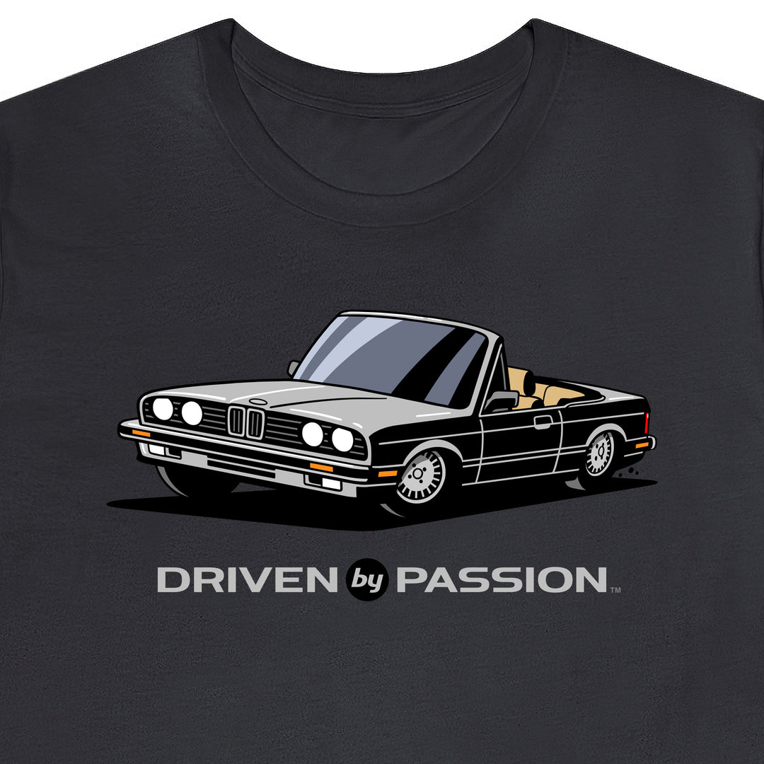 Light Gray over Tan E30 Convertible T-Shirt (1982-1987)