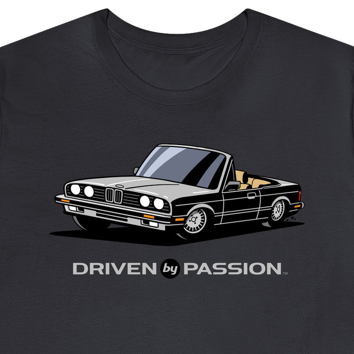 Light Gray over Tan E30 Convertible T-Shirt (1982-1987)