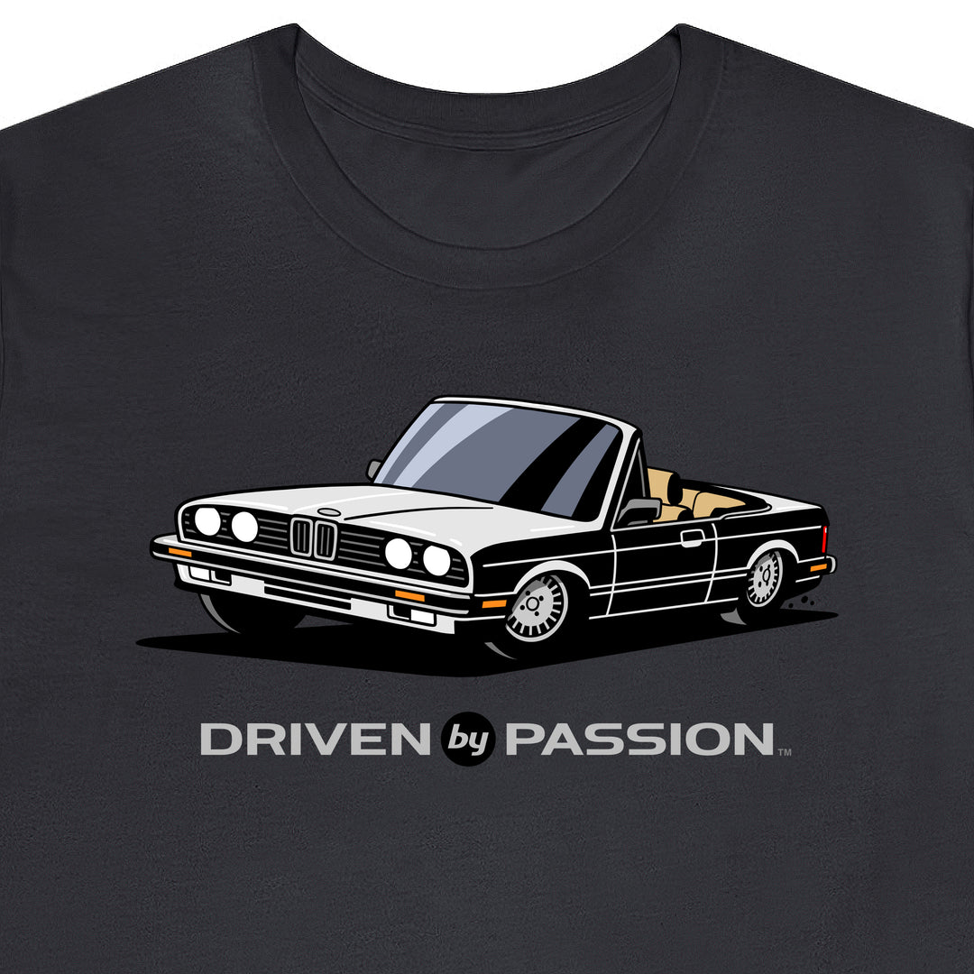 White over Tan E30 Convertible T-Shirt (1982-1987)