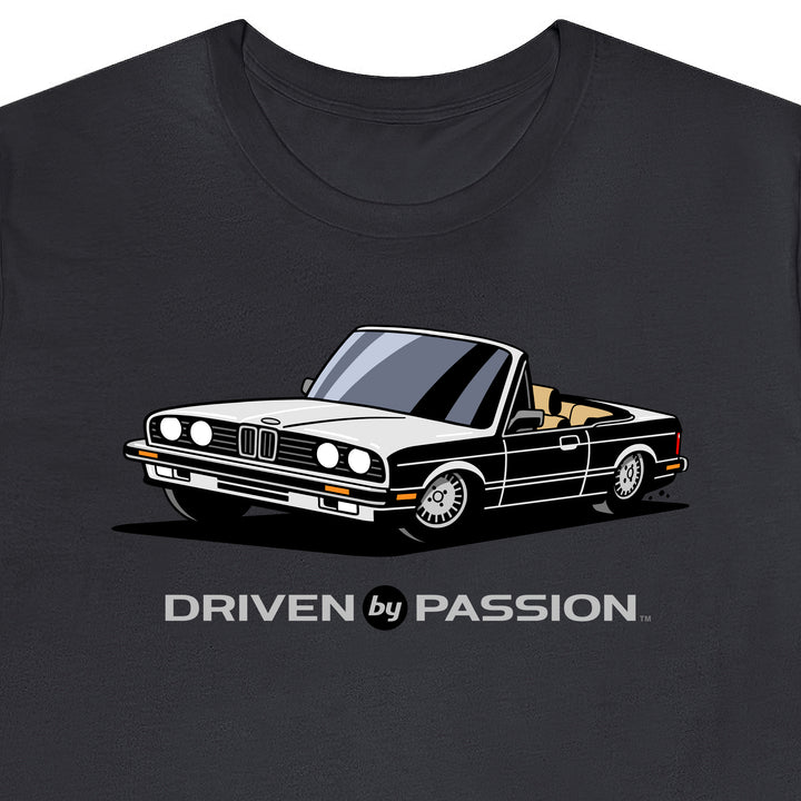 White over Tan E30 Convertible T-Shirt (1982-1987)