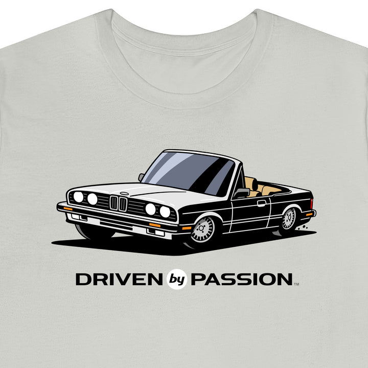 White over Tan E30 Convertible T-Shirt (1982-1987)